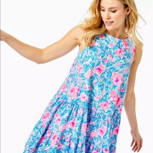 Lilly Pulitzer Trina Dress Blue My Little Peony